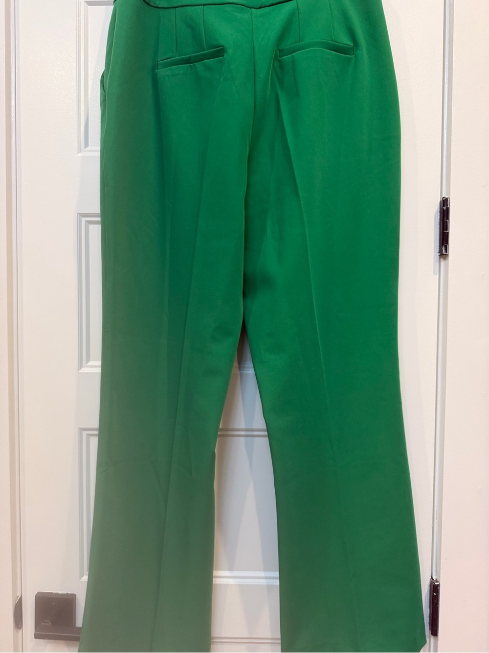 High-Rise Green Wide-Leg Pants for Women - Picture 6 of 7